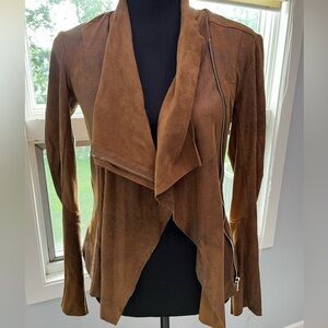 BNCI/Blanc Noir Women's Brown Faux Suede Jacket